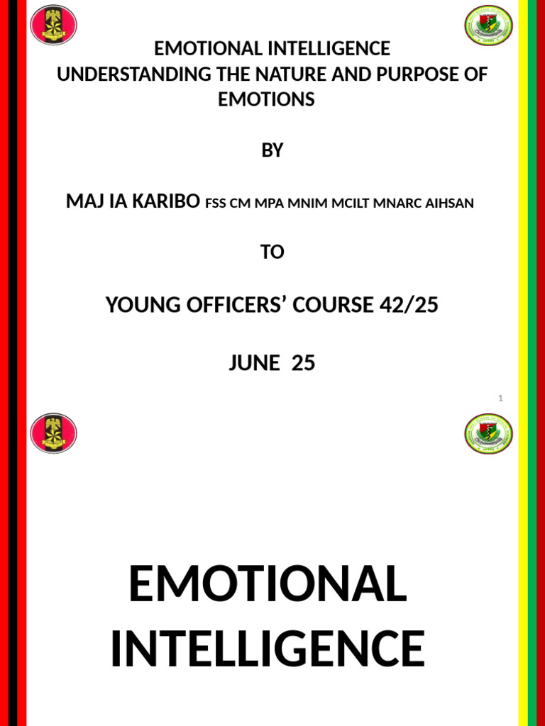 Understanding Emotional Intelligence | PDF | Emotions | Feeling