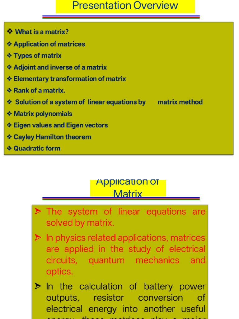 Matrix 103 CE | PDF | Eigenvalues And Eigenvectors | Algebra
