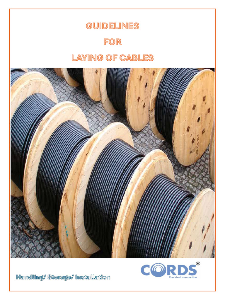 Cable Handling and Installation Guidelines | PDF | Strength Of ...