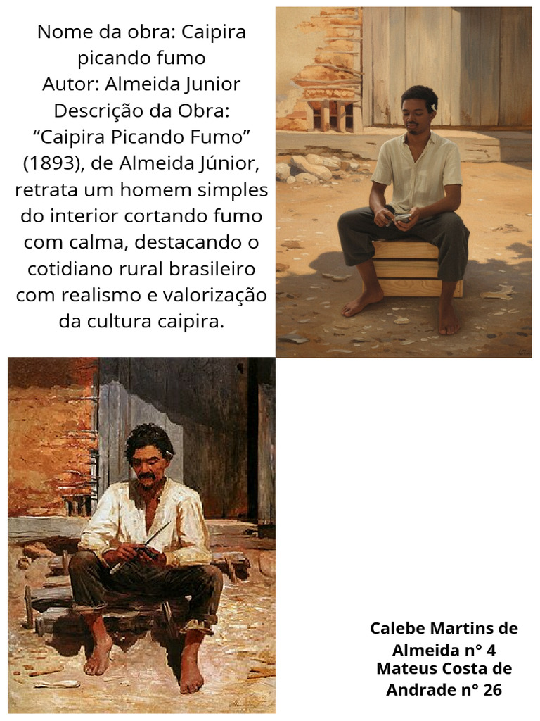 Nome Da Obra Autor Descrição Da Obra Imagem Da Obra Escolhida | PDF