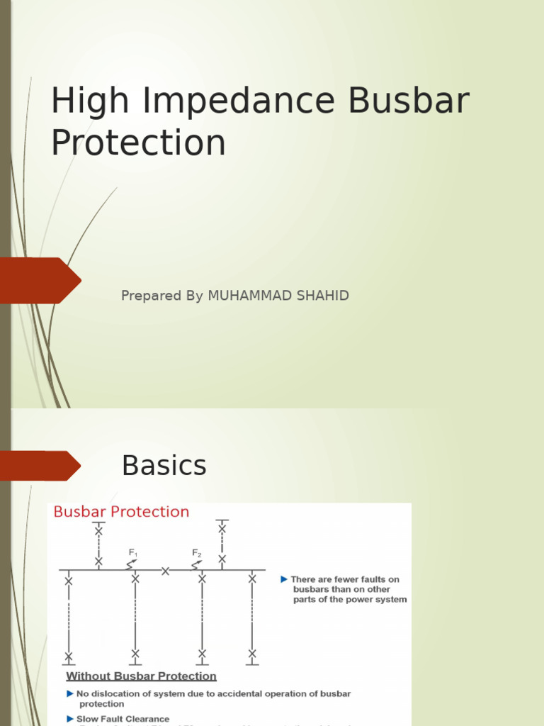 High Impedance Busbar Protection Guide | PDF | Ferromagnetism | Magnetism