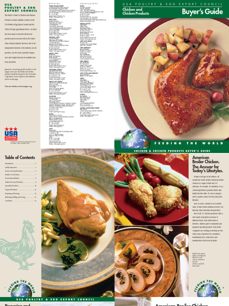 USA Chicken Products Buyer’s Guide | PDF | Food Safety | Foods