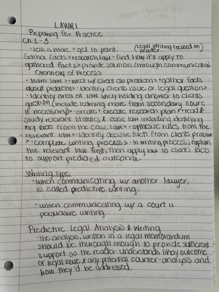Lawr 1 Notes | PDF