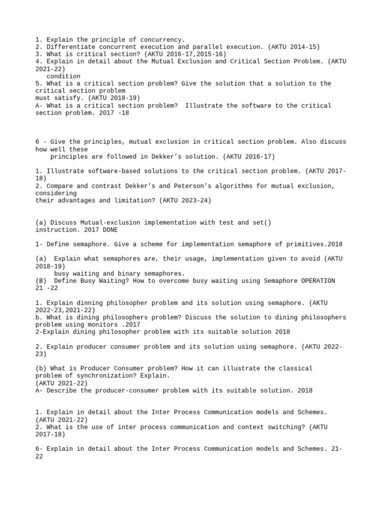 UNIT 2 OS | PDF