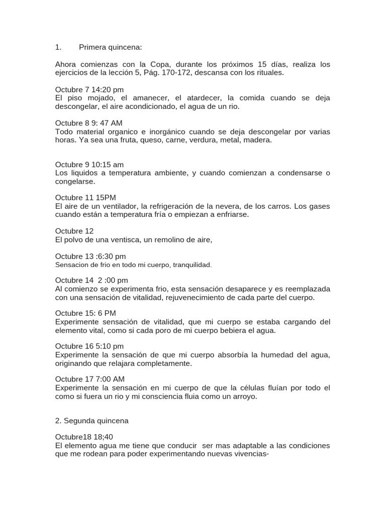 Reflexiones y Ritual del Elemento Agua | PDF | Agua