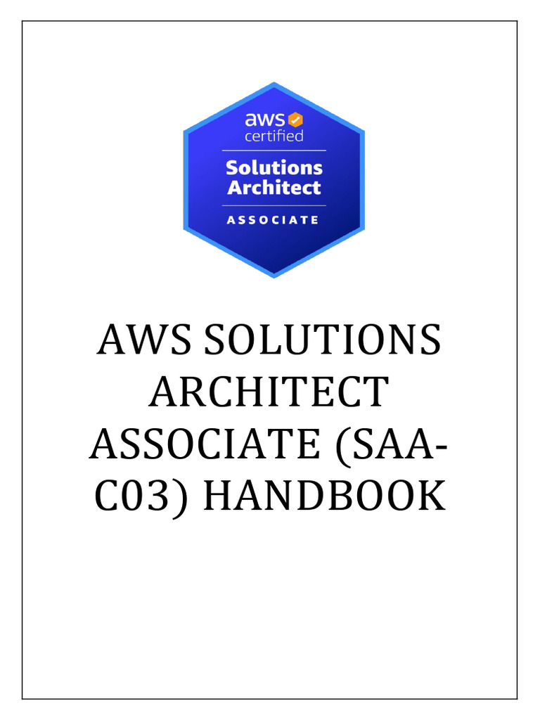 AWS Solutions Architect Associate Handbook | PDF | Apache Hadoop ...