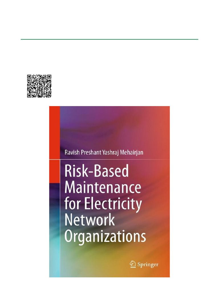 Risk Based Maintenance for Electricity Network Organizations ISBN ...