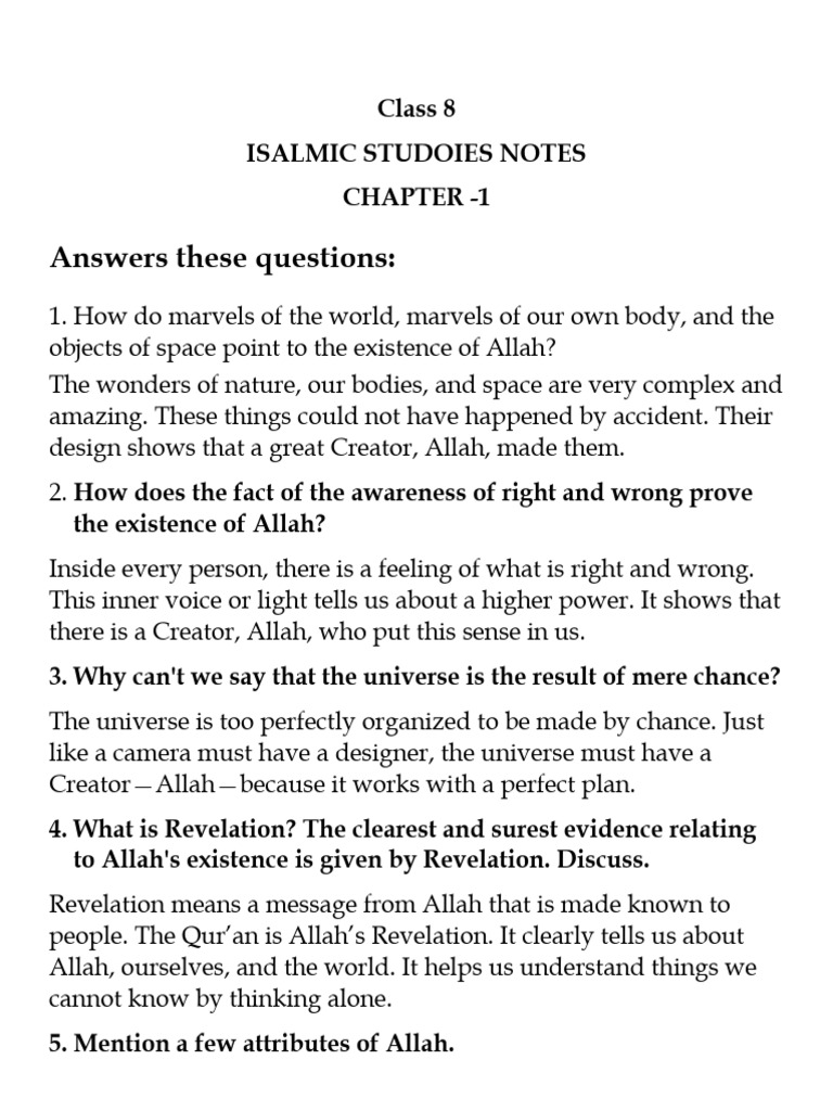 Islamic Studies: Belief in Allah Explained | PDF | God In Islam | Tawhid