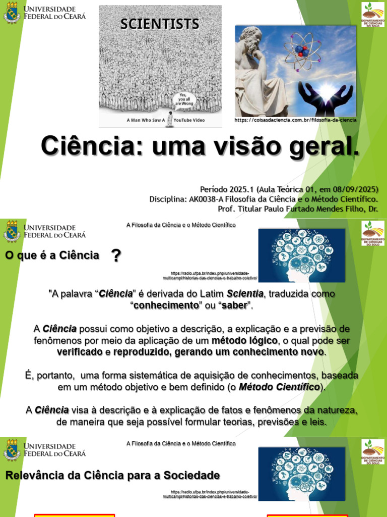 Filosofia da Ciência e Método Científico | PDF | Science | Método ...