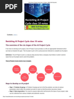 Class 10 AI Project Cycle Overview | PDF | Artificial Intelligence ...