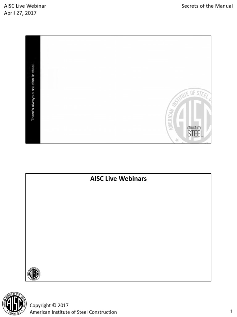 02.- Secrets of Manual AISC | PDF | Mechanical Engineering