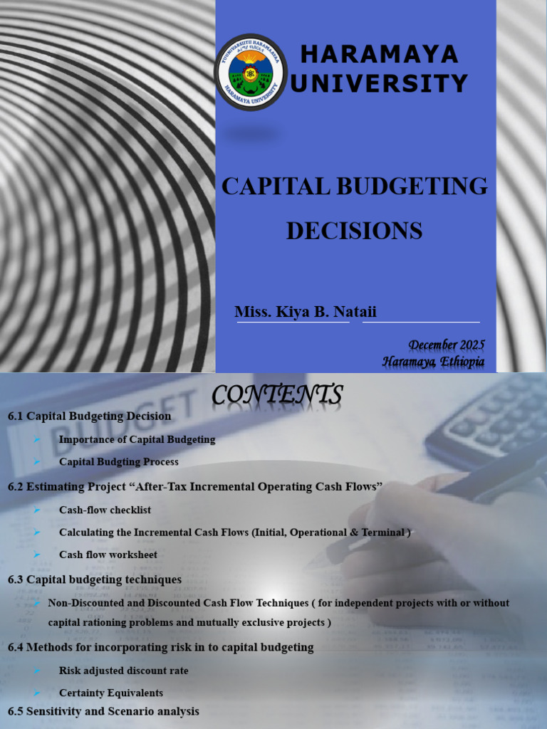 FM Chapter 6 2025 | PDF | Net Present Value | Capital Budgeting