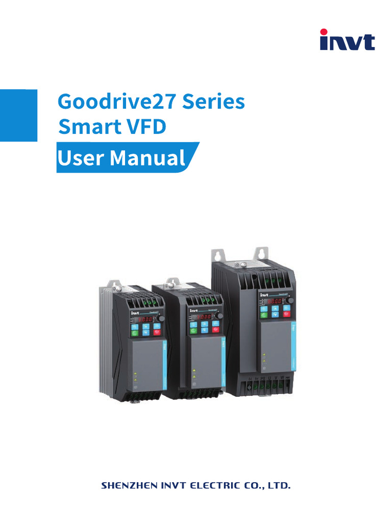 Goodrive27 VFD Installation Guide | PDF | Power Supply | Mains Electricity