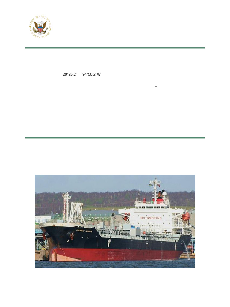 Chembulk Houston and Monte Alegre Collision | PDF | National ...