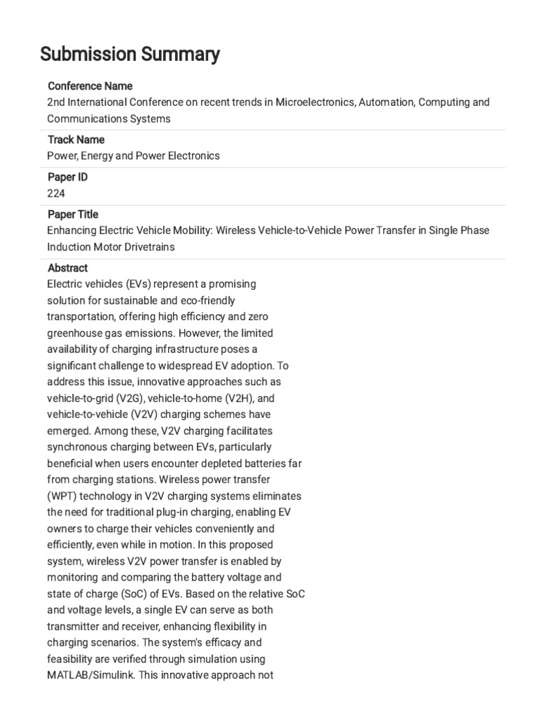 3 Conference Management Toolkit - Submission Summary | PDF