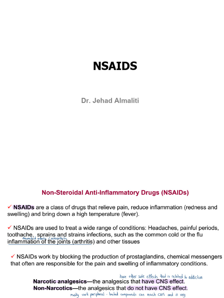 NSAIDs: Mechanisms and Side Effects | PDF