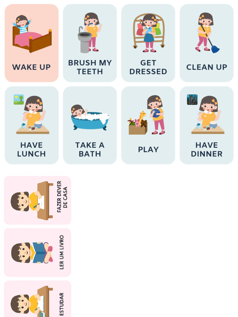 Daily Routine Checklist for Kids | PDF