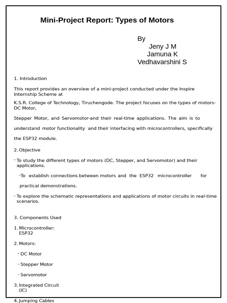Overview of Motor Types and Applications | PDF | Computer Engineering ...