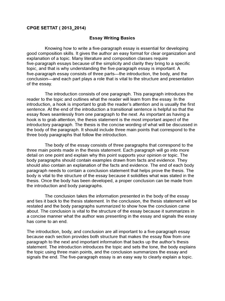 Essay Sample.docx | PDF | Essays | Paragraph