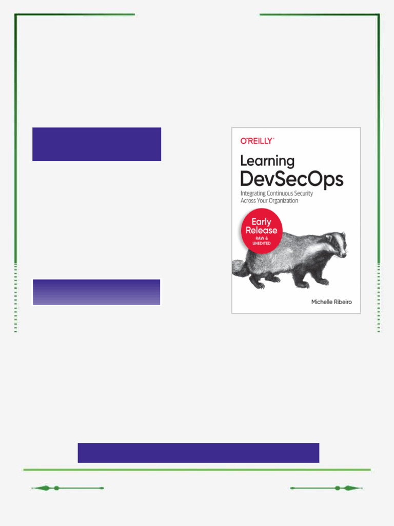 Learning DevSecOps Michelle Ribeiro eBook desktop pdf version | PDF ...