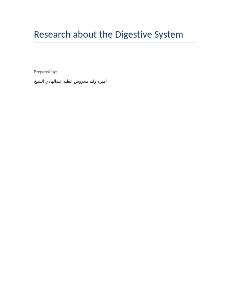 Overview of the Digestive System | PDF | Human Digestive System | Digestion