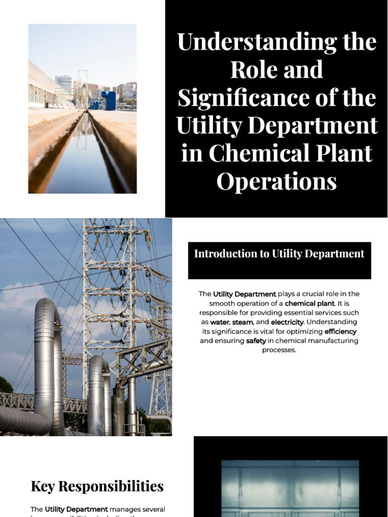 Utility Department in Chemical Plants | PDF | Waste Management | Public ...