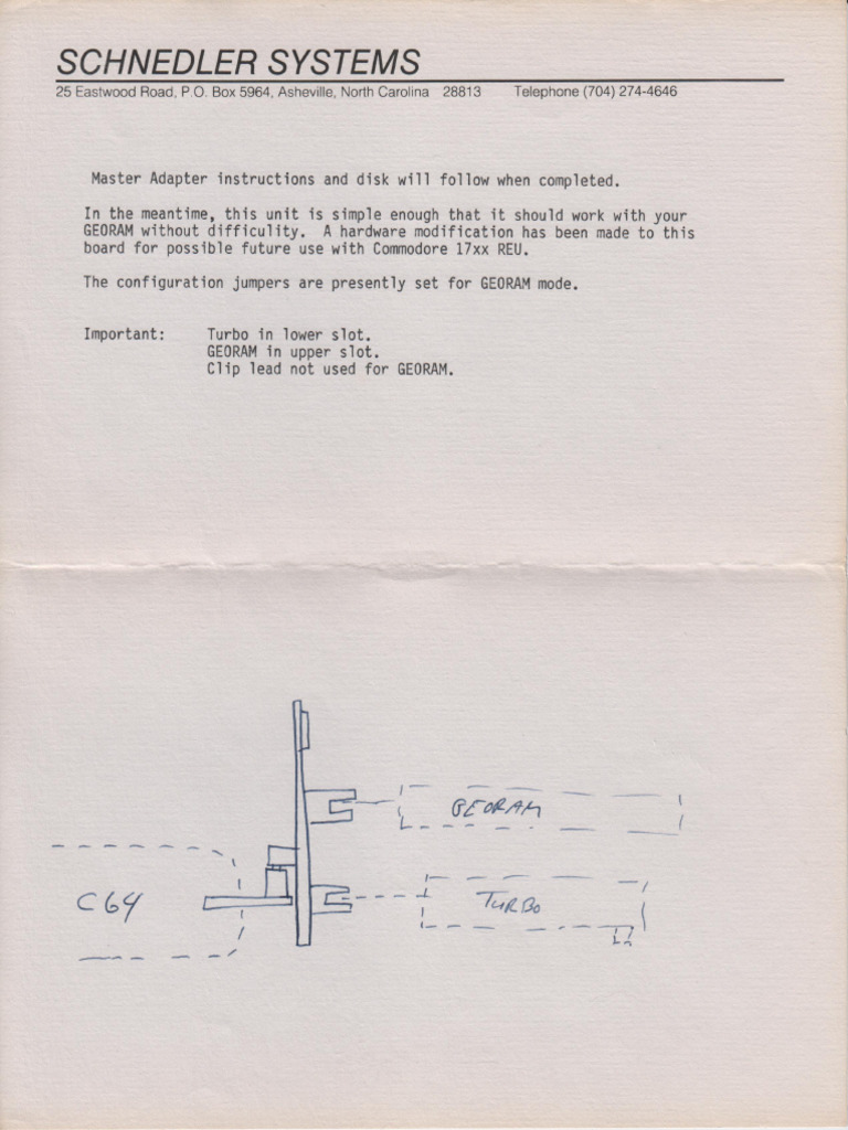 Master Adapter Instructions for GEORAM | PDF
