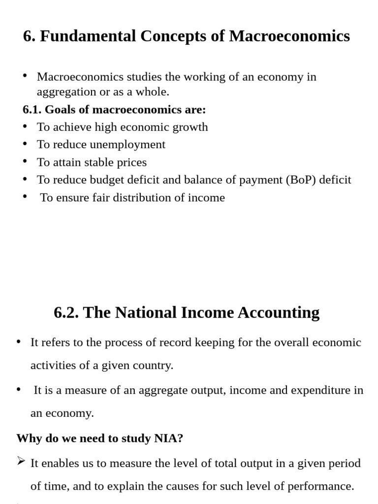 6 Fundamental Concepts of Macroeconomics | PDF | Gross Domestic Product ...