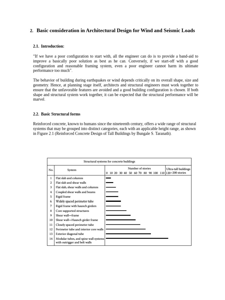 Architectural Design for Wind & Seismic Loads | PDF | Column | Earthquakes