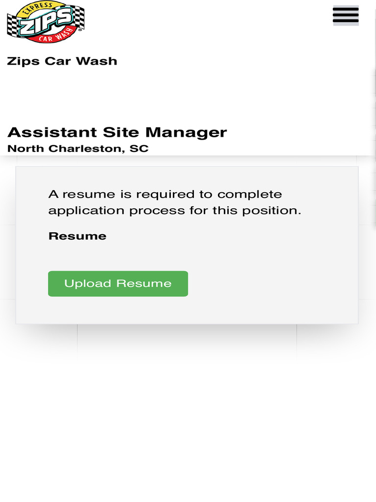 Assistant Site Manager at Zips Car Wash | PDF