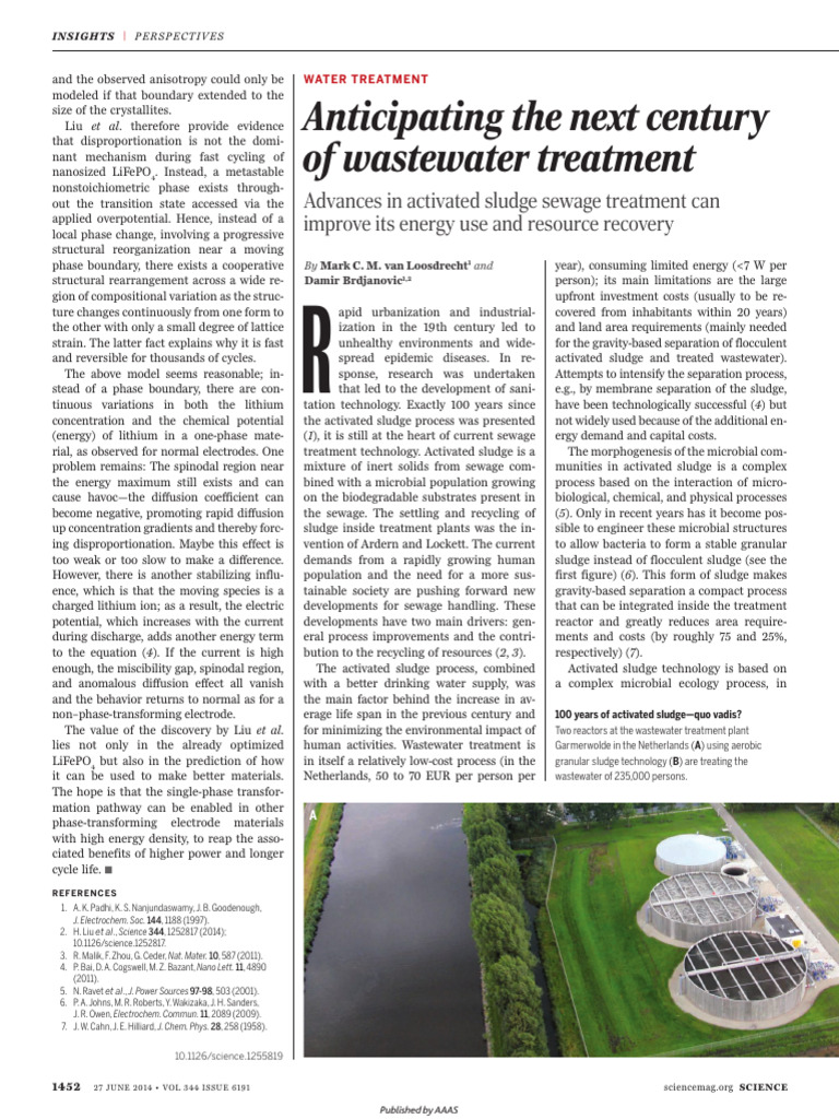 Future of Wastewater Treatment Advances | PDF | Waste Treatment ...