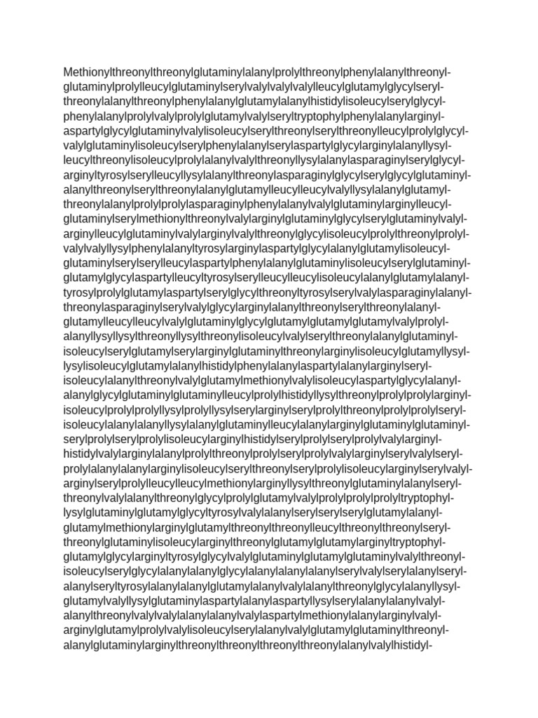 Amino Acid Sequence Analysis | PDF