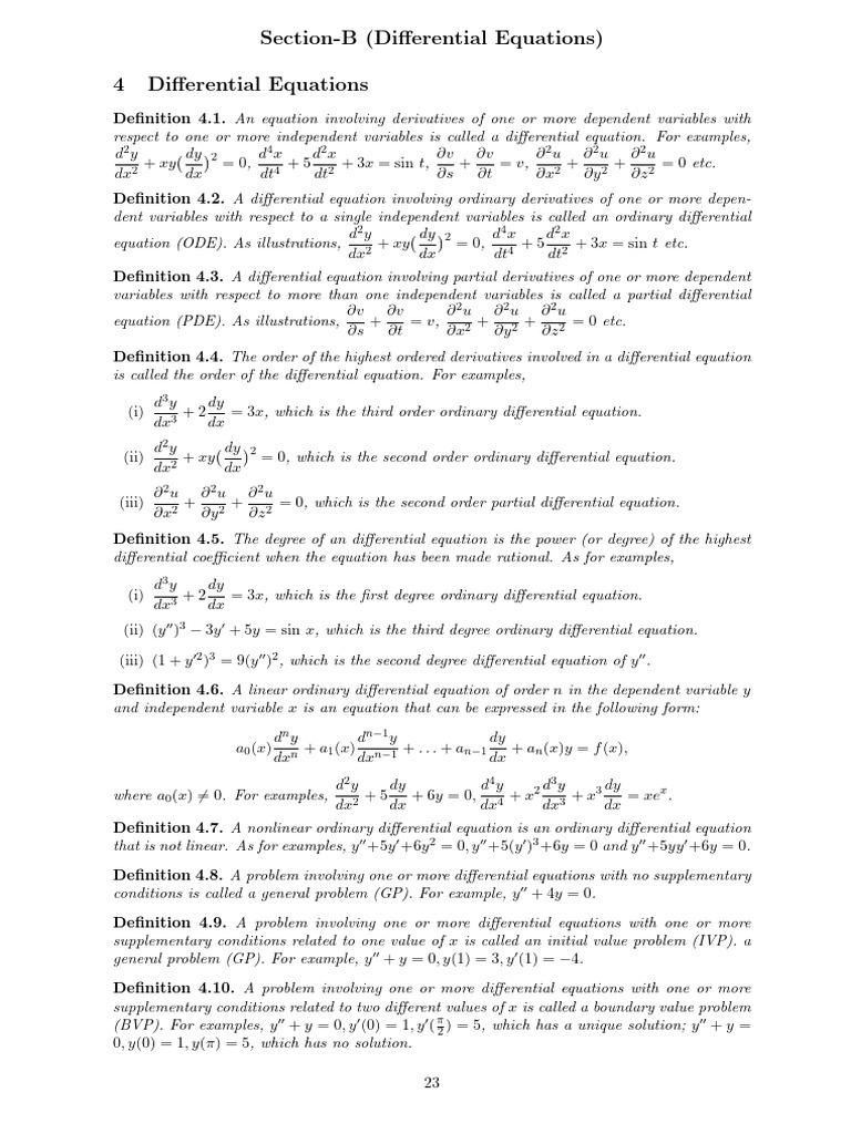 Differential Equations Removed | PDF | Equations | Partial Differential ...