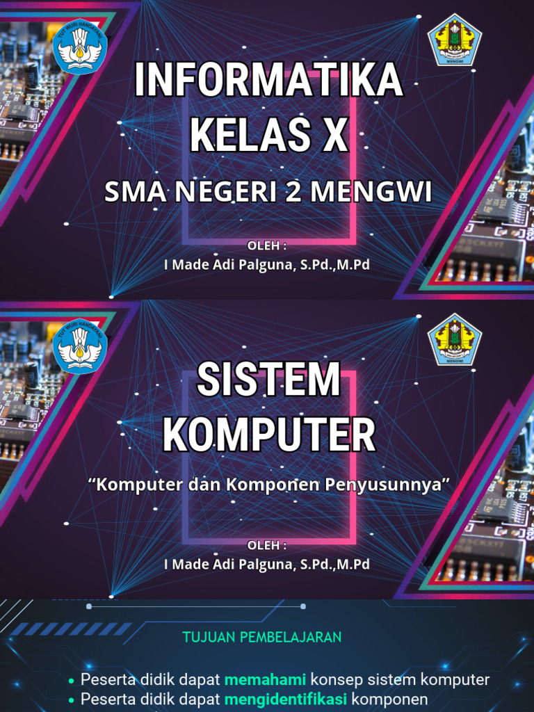 Materi Sistem Komputer Kelas X - I Made Adi Palguna | PDF