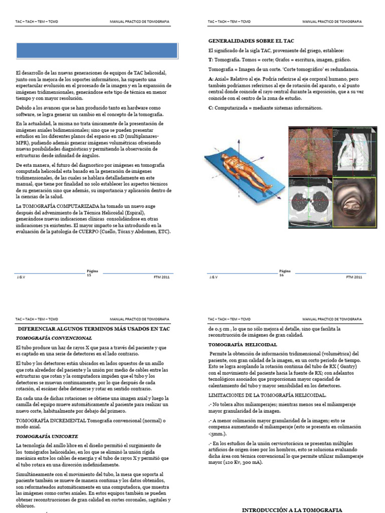 MANUAL - PRACTICO - DE - TOMOGRAFIA - PDF Cap 1 | PDF | Ct Scan ...