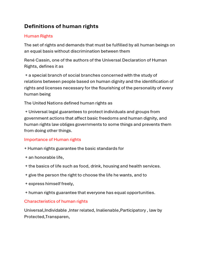 Document 9 | PDF | Human Rights | Rights
