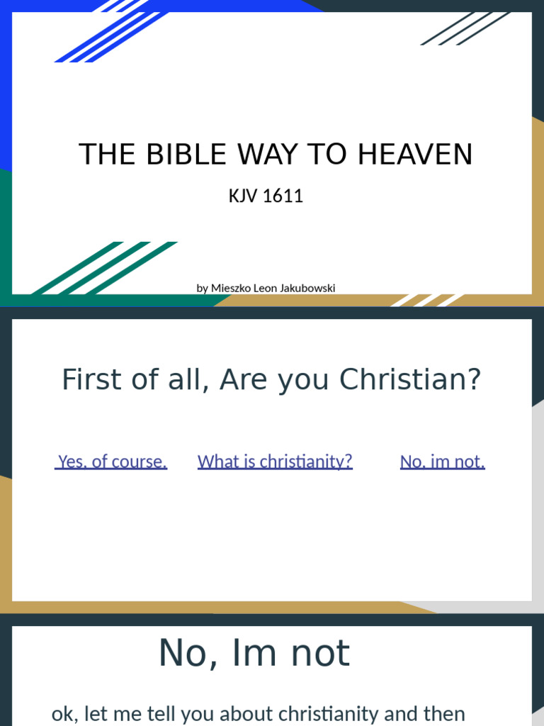 The Bible's Path to Heaven Explained | PDF | Eternal Life (Christianity ...