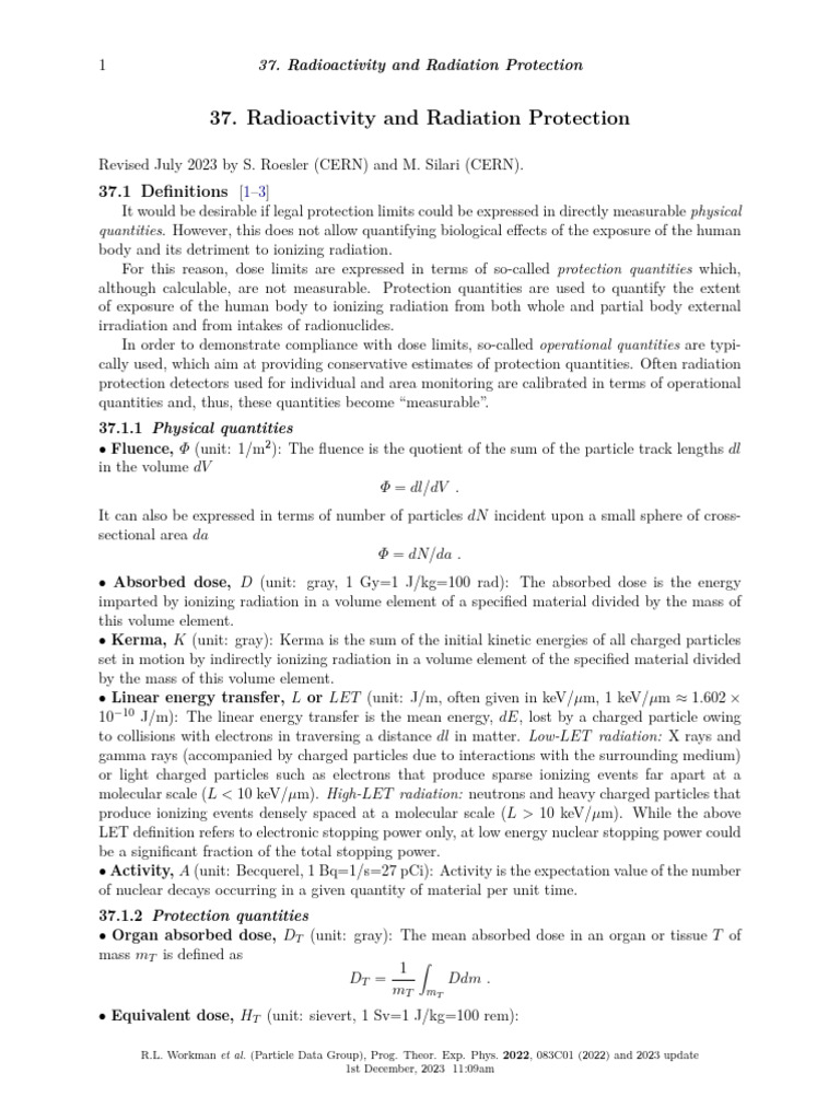 Radioactivity and Radiation Protection Guide | PDF | Ionizing Radiation ...
