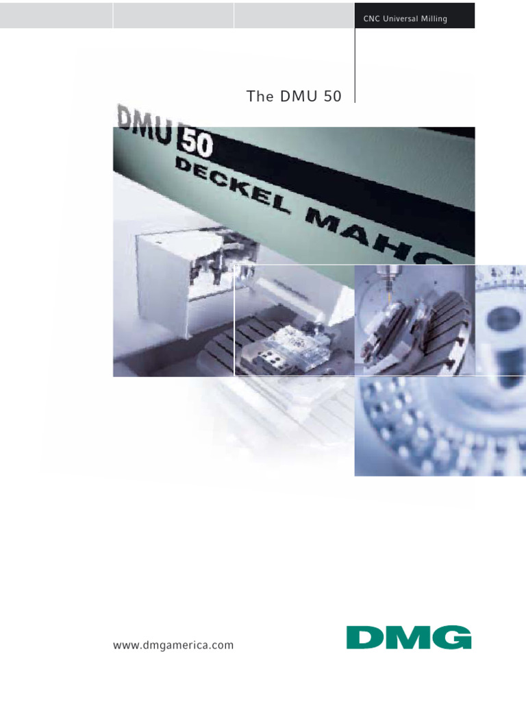 DMU 50 CNC Universal Milling Machine | PDF | Machines | Mechanical ...