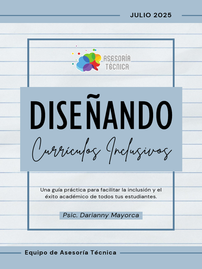 Guía para Currículos Inclusivos | PDF | Evaluación | Plan de estudios
