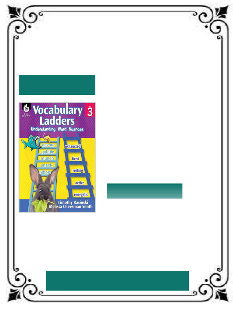 Vocabulary Ladders Understanding Word Nuances Level 3 1st Edition ...