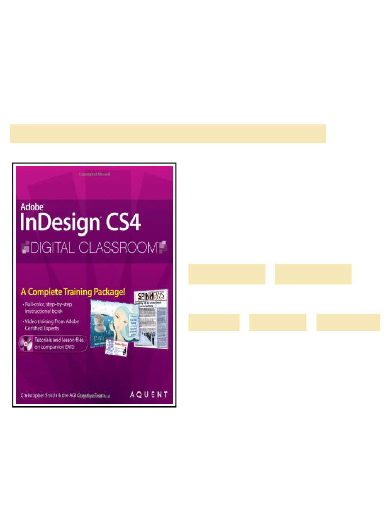 InDesign CS4 Digital Classroom Christopher Smith - ebook and textbook ...