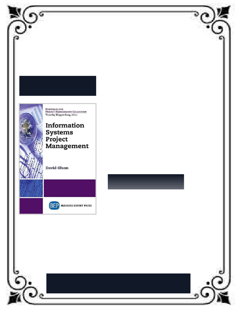 Information systems project management First Edition Olson ebook ...