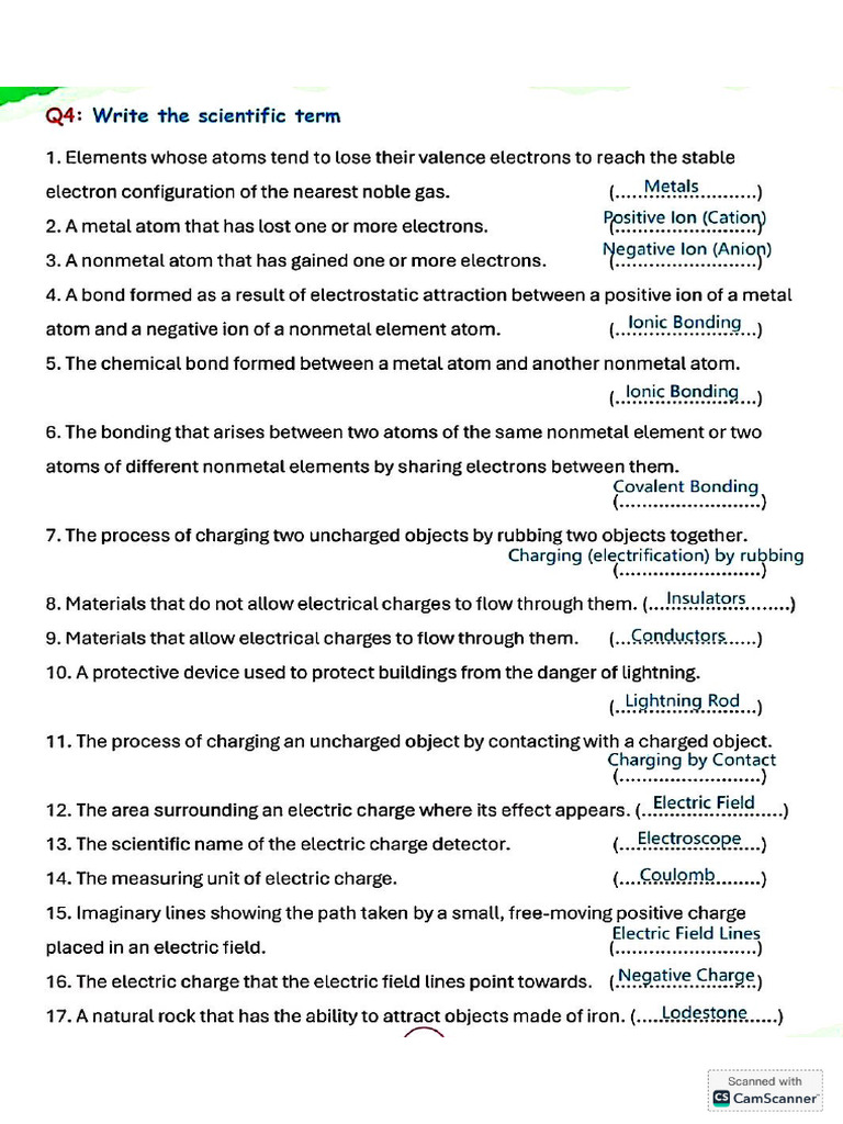 Science Revision | PDF