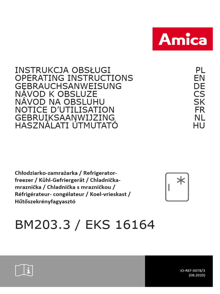 Instrukcja Obslugi AMICA BM210.4 | PDF