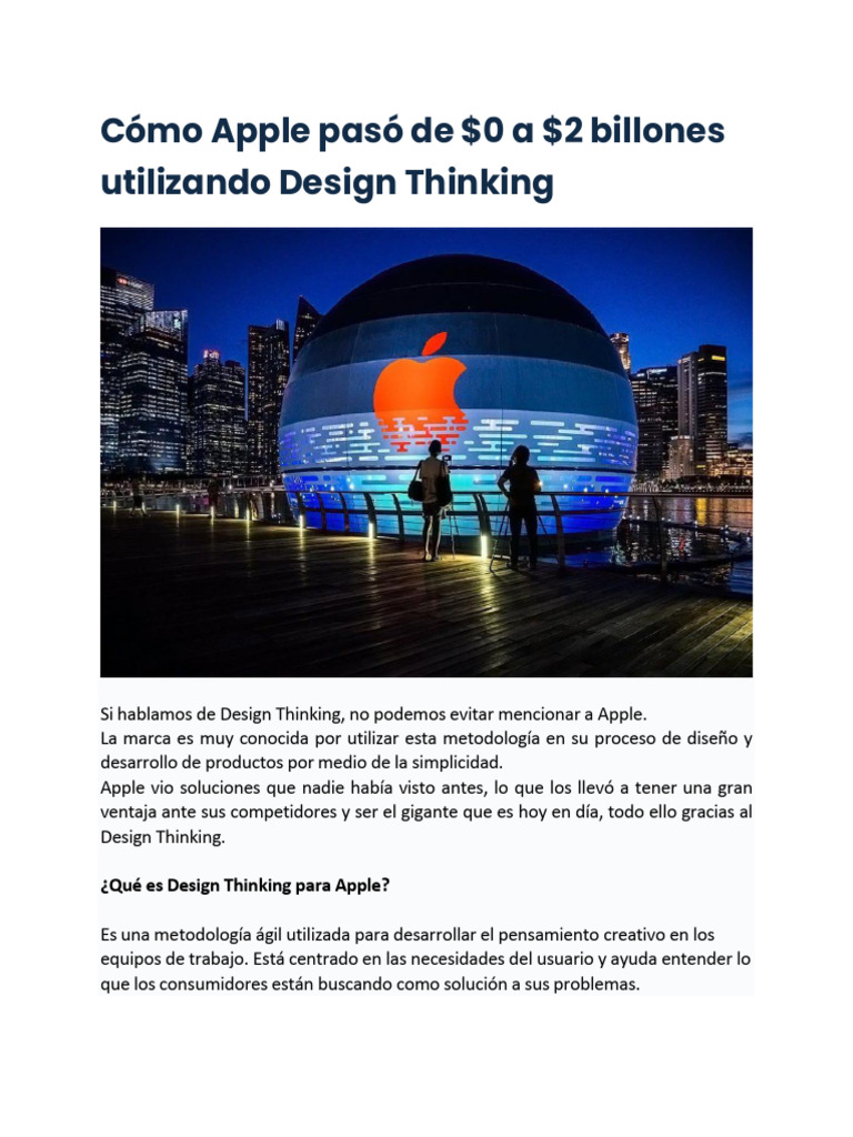 Apple y Design Thinking: Clave del Éxito | PDF | Apple Inc. | El ...