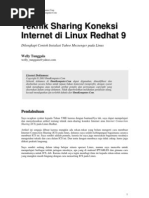 Download Teknik Koneksi Sharing Internet Di Linux Redhat 9 by Suyanto SN9770879 doc pdf