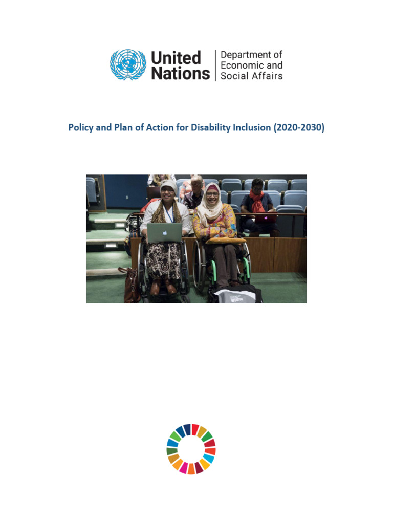 Policy for Disability Inclusion 2020-25 | PDF | United Nations ...