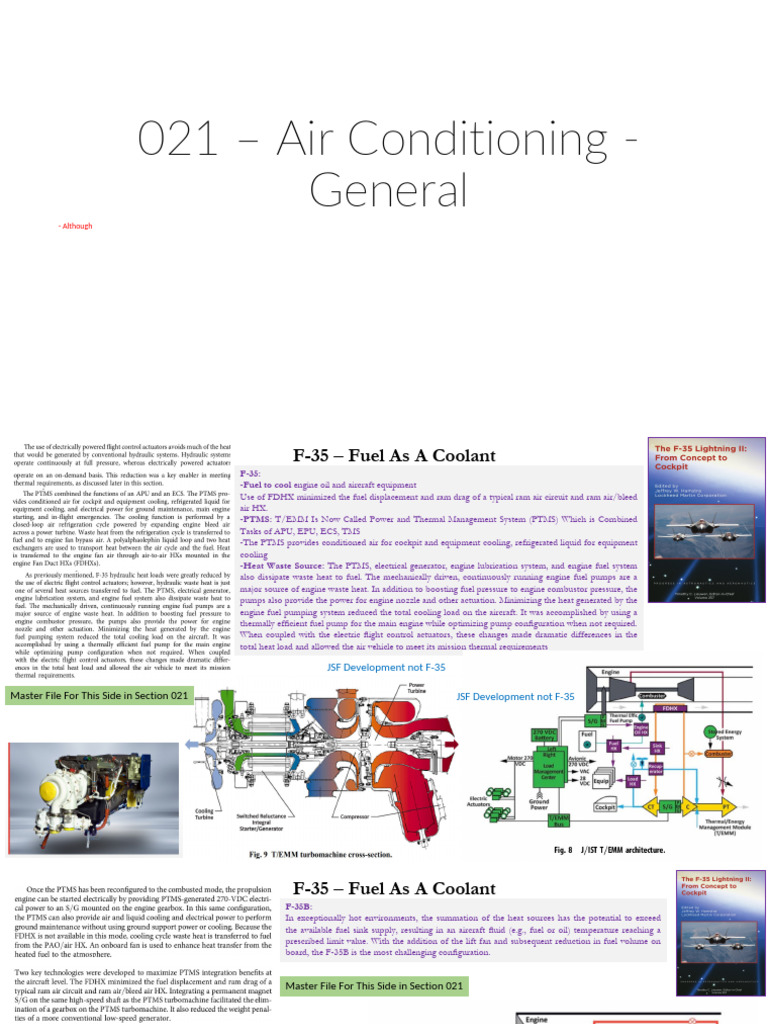 F-35 Air Conditioning and Thermal Management | PDF | Engines | Pump