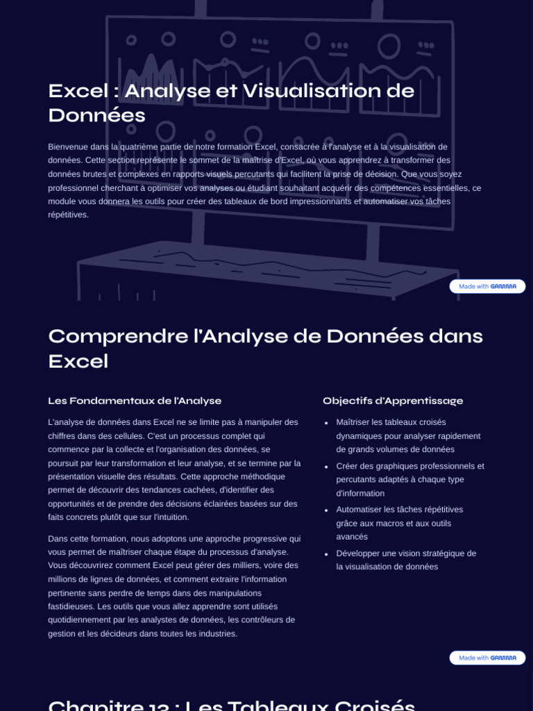 Analyse et Visualisation de Données Excel | PDF | Microsoft Excel ...